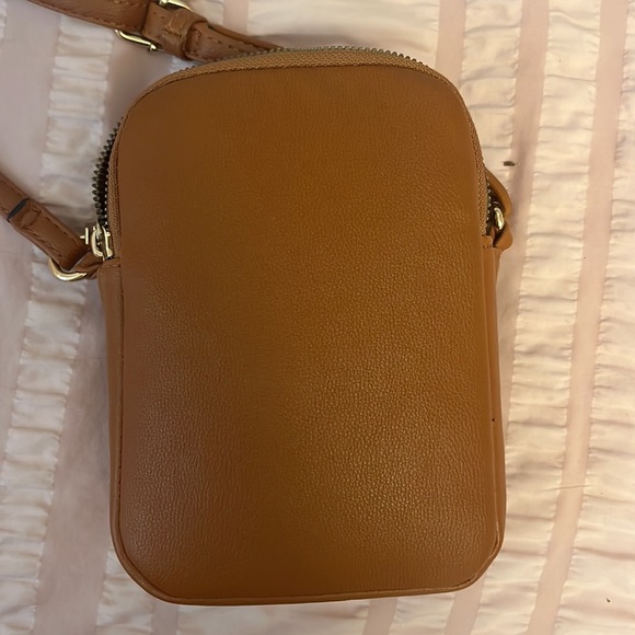 Brown leather crossbody bag - Picture 6 of 7